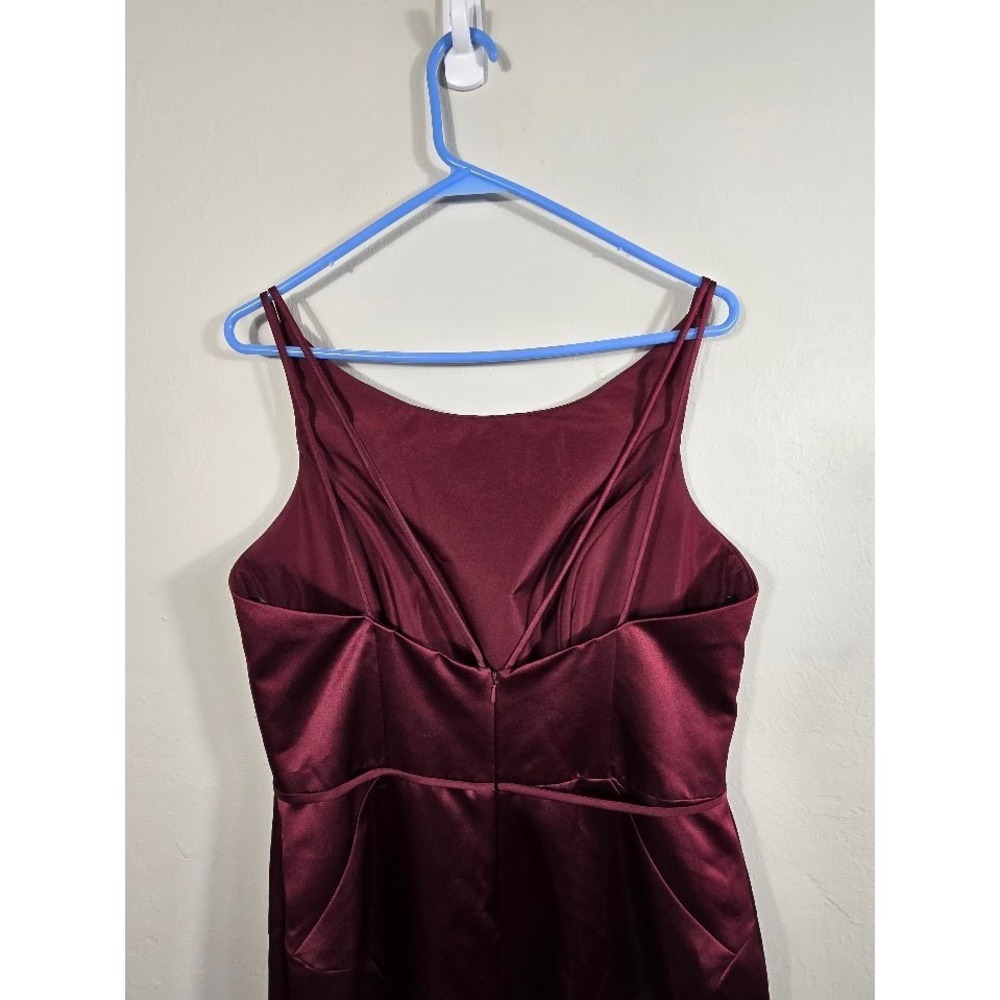 Sorella Vita Formal Dress Sleeveless Maxi Gown Bridesmaid Burgundy 14